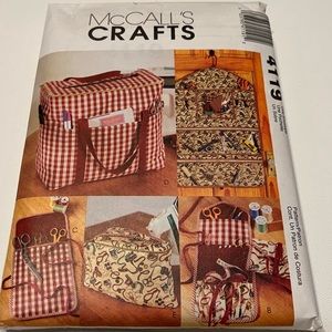 McCall’s Crafts 4119 Carrier Organizer Needlework Case Scissor Case Iron Bag